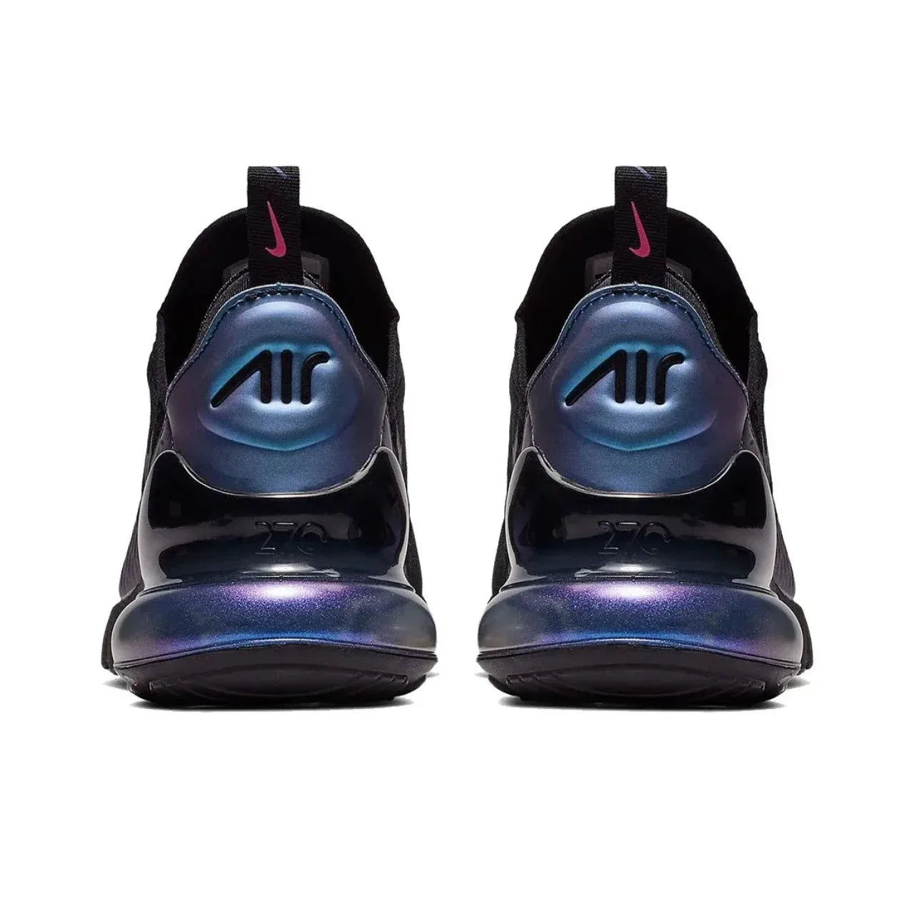 Nike Air Max 270 Running Shoes – Mesh, Shock Absorption, Non-Slip, Abrasion Resistant, Unisex Black & White Low Top