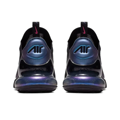 Nike Air Max 270 Running Shoes – Mesh, Shock Absorption, Non-Slip, Abrasion Resistant, Unisex Black & White Low Top