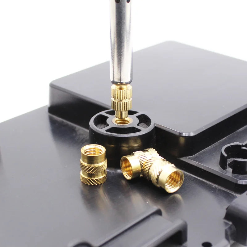 Brass Hot Melt Insert Knurled Nut – Copper Thermal Conduction Nut for 3D Printer Plastic Heat Insertion Tool