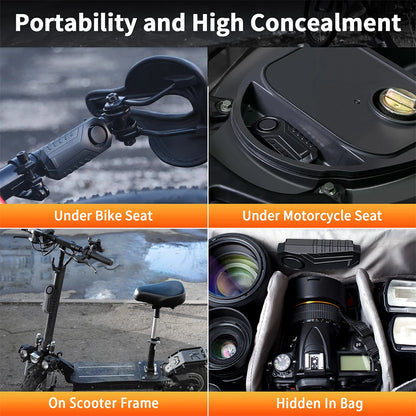 Wsdcam Vibration Bicycle Alarm – USB Rechargeable Anti-Theft Motorcycle Bike Alarm 113 dB Waterproof with Remote Control