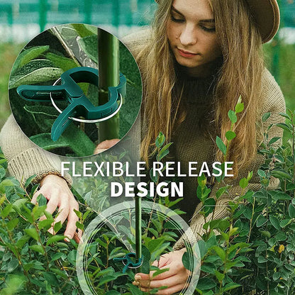 Reusable Plant Fixed Clips - Garden Greenhouse Brackets for Supporting Plants, Vine, Flower Seedling, Tomatoes - Garden Supplies