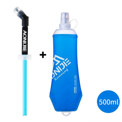 AONIJIE Soft Flask Water Bottle — 250ml/500ml Folding, Collapsible, TPU BPA-Free for Running Hydration Packs, Waist Bags & Vests (SD09/SD10)