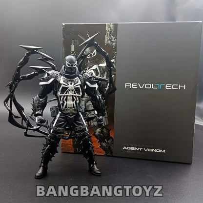Venom Revoltech Amazing Yamaguchi Agent Venom Figure - Eugene Thompson Anime Model for Collection & Gifts