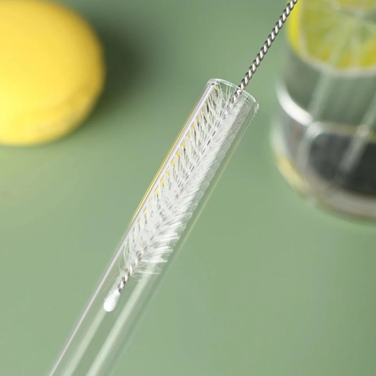 12/14mm Reusable Glass Drinking Straws — High Borosilicate, Straight Straws for Boba, Bubble Tea, Milkshakes, Smoothies, Fruit Cocktails, Bar Use