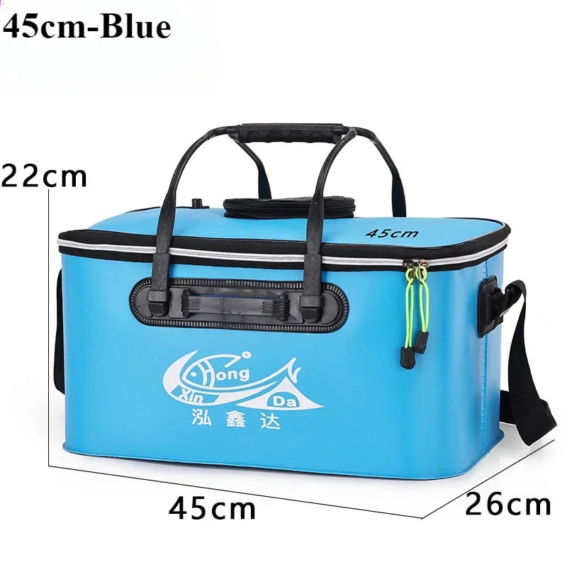 Folding EVA Live Fish Bucket – Thickened Portable Water Tank for Outdoor Fishing and Accessories