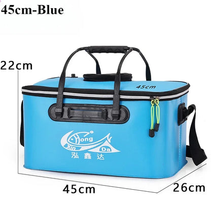 Folding EVA Live Fish Bucket – Thickened Portable Water Tank for Outdoor Fishing and Accessories