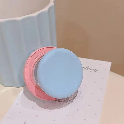 Cute Macaron Silicone Magnetic Phone Stand - Round Grip Holder for iPhone 15, iPad, MagSafe, and Smart Tok
