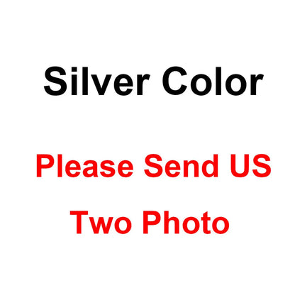 Customized Double-Side Photo Necklace – Personalized Picture Pendant with Cubic Zirconia, Hip Hop Jewelry Gift for Men & Women