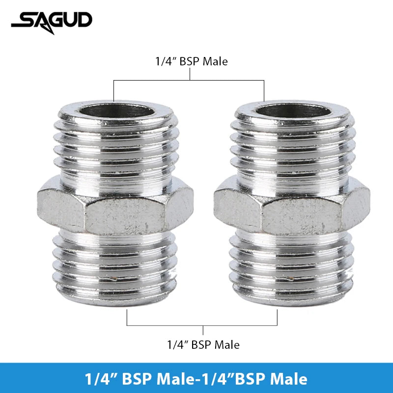 SAUGD 9PCS Airbrush Adapter Fitting Replacement Kit – Coupling Connectors for Compressor & Airbrush Hose