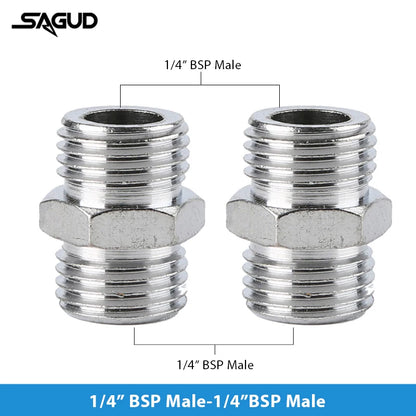 SAUGD 9PCS Airbrush Adapter Fitting Replacement Kit – Coupling Connectors for Compressor & Airbrush Hose