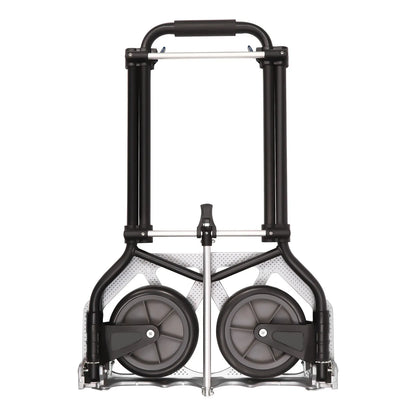 Folding Hand Truck & Dolly — Adjustable Height Aluminum Portable Cart with Anti-Slip Wheels, 264lb Capacity