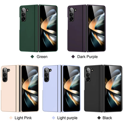 Full Coverage Hard PC + TPU Case for Samsung Galaxy Z Fold 5/4/3 5G – Anti-Fingerprint, Anti-Scratch, Heavy Duty with Holder, Matte & Non-Slip Design
