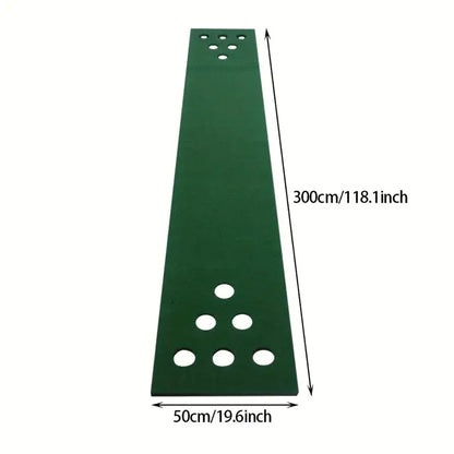 Golf Pong Putting Game Set – Indoor & Outdoor Training Aid with Front Border for Backyard, Office, and Party