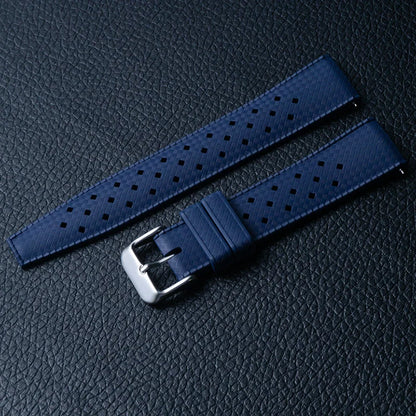Classic Tropical Style FKM Watch Strap - 18mm, 20mm, 22mm Replacement Band for Seiko, Oris, Citizen