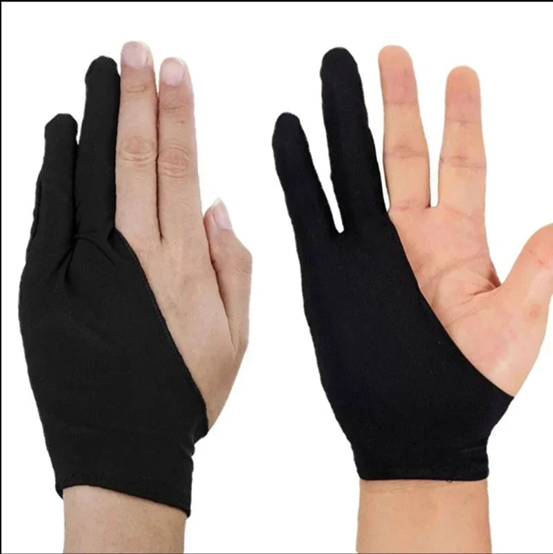 Two-Finger Drawing Glove with Palm Rejection for iPad & Graphic Tablets – Left/Right Hand Artist Glove