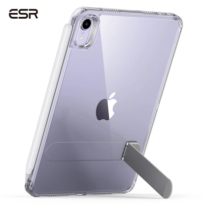 ESR Kickstand Case for iPad Mini 6/7 – Hybrid Protection Clear Back Cover with Stand & Pencil Support