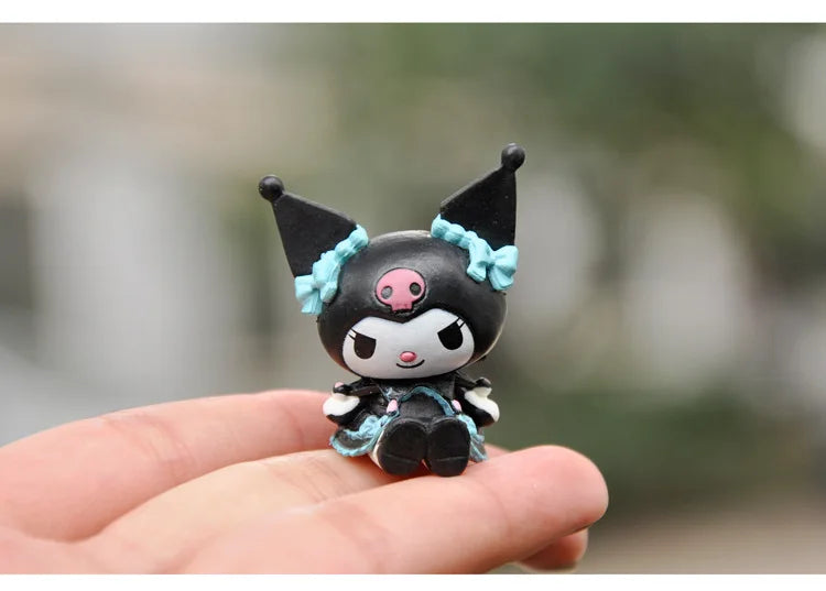 New 5pcs Sanrio Cinnamoroll Action Figures – Kawaii Anime Toy Set for Tabletop Decoration & Kids Gifts