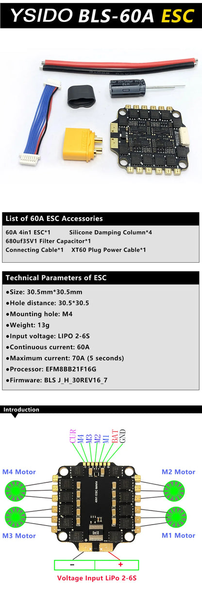 F4V3S F4 V3 V3S PLUS FC Stack with OSD & Barometer – 30A 45A 60A ESC f ...