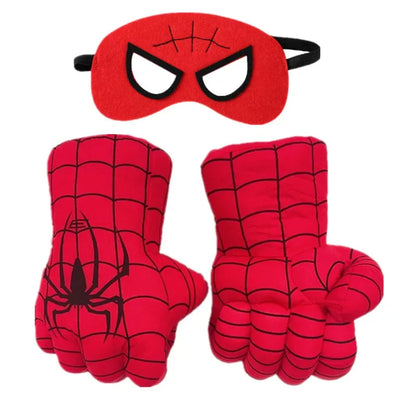 Kids Cartoon Foam Boxing Gloves – Superhero Costume Party Punching Gloves | Dress-Up Fighter Props