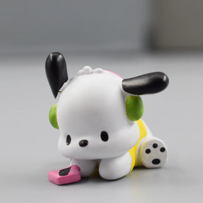 New 5pcs Sanrio Cinnamoroll Action Figures – Kawaii Anime Toy Set for Tabletop Decoration & Kids Gifts