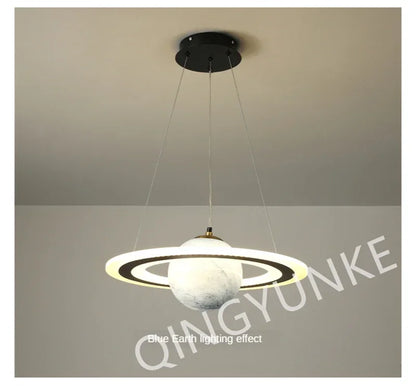 Acrylic Planet Pendant Lamp – Space Star Hanging Light for Living Room, Bedroom, Kitchen & Kids Room, E27 Bulb Compatible