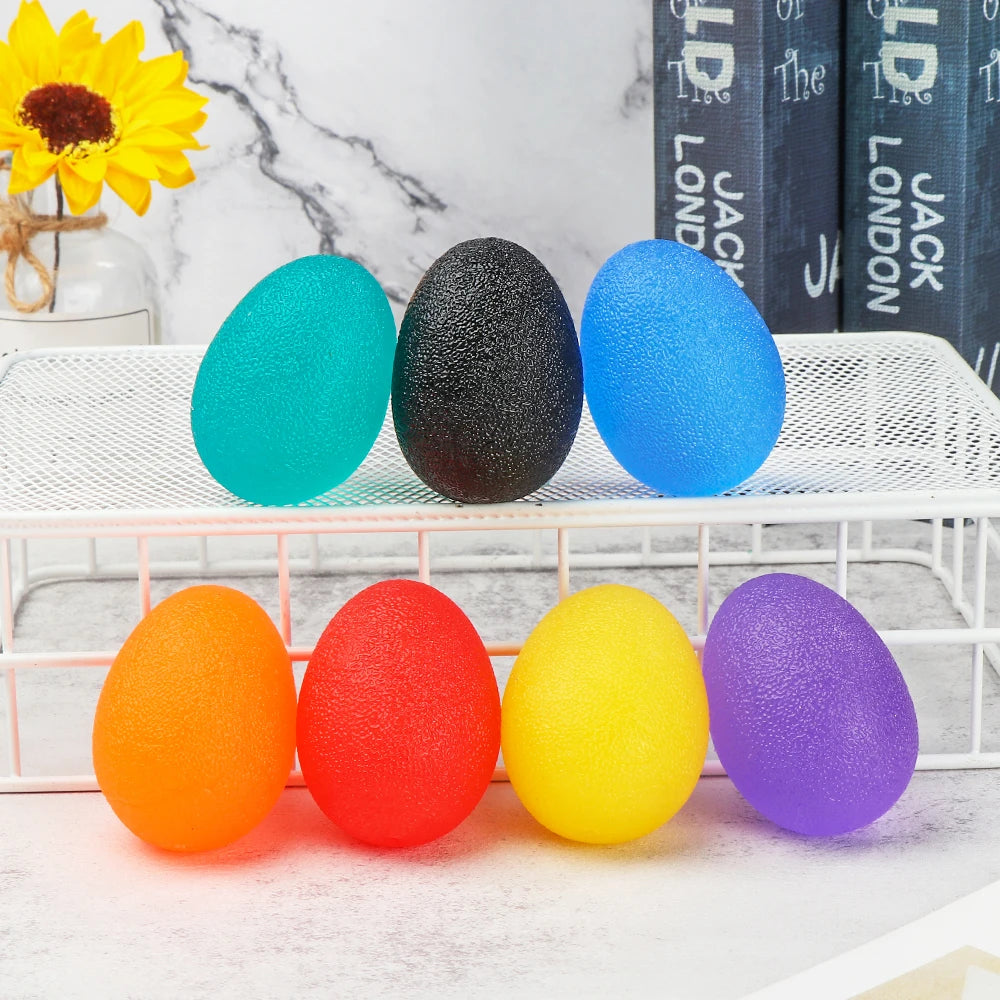 Silicone Hand Grip Strength Trainer — Wrist & Finger Resistance Ball for Adults & Kids, Rehab Therapy & Stress Relief