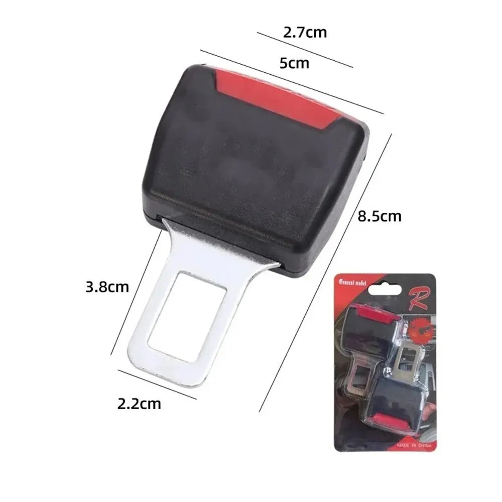 2PCS Car Safety Belt Buckle Extension Clip – Thick Socket Plug & Insert Extender Accessory Tool