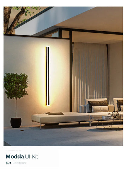 Outdoor Wall Lamp – IP65 Waterproof LED Long Corridor & Staircase Light, Balcony, Villa & Garden Entrance Lighting
