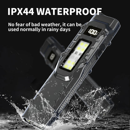 LED Ultra Slim Flashlight 1200LM — Mini Portable Pocket Light with Pen Clip, IPX44 Waterproof for Camping & Hiking