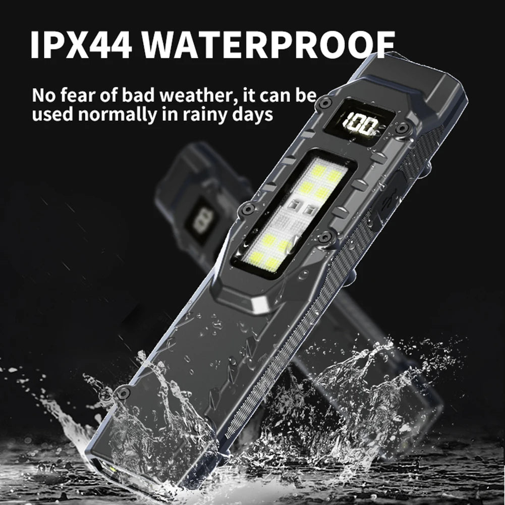 LED Ultra Slim Mini Flashlight – 1200LM Portable Pocket Light with Pen Clip, IPX44 Waterproof for Camping and Hiking