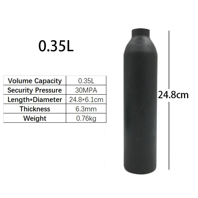 High-Pressure Bottle Thread M18*1.5 — 30PMA CO2 & Oxygen Tank Connector for Diving, Aquarium, and Soda Drink Cylinders