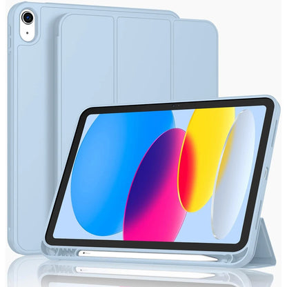 Magnetic Tablet Case with Pencil Holder for iPad 10th Gen, Air 5/6, Pro 11 – Fits 9.7" to 10.5" Models