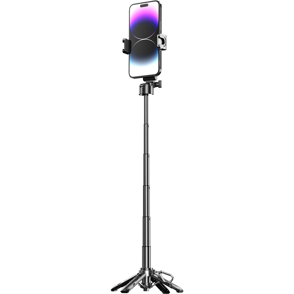 Newly Upgraded Mini Bluetooth Selfie Stick – Portable Telescopic Multifunctional Tripod for Phone