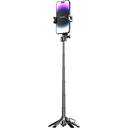 Newly Upgraded Mini Bluetooth Selfie Stick – Portable Telescopic Multifunctional Tripod for Phone