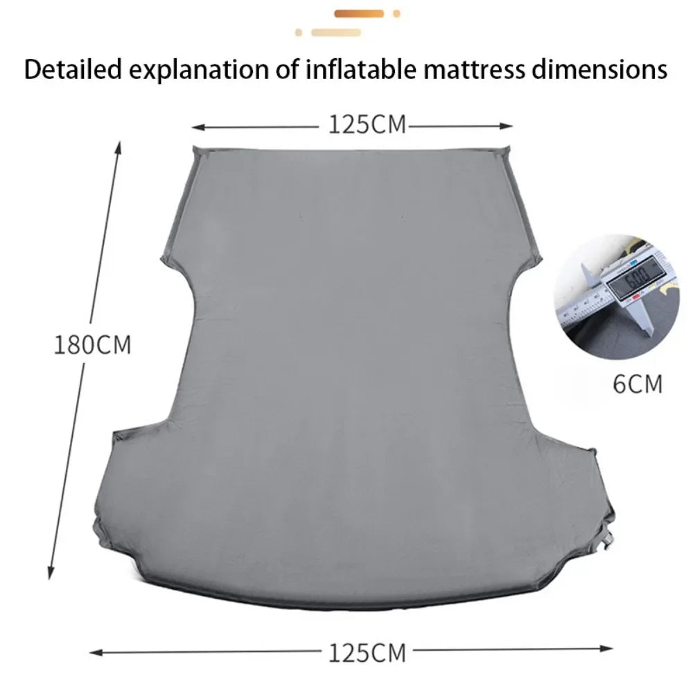 Tesla Model 3 & Model Y Inflatable Car Bed – Suede Fabric Travel Air Mattress for Camping (2017-2024)