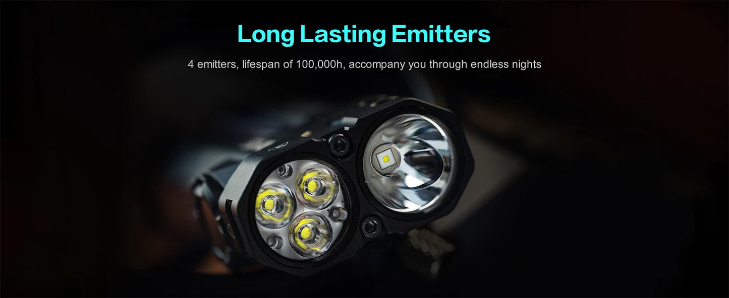 Original Outdoor Multifunctional LED Flashlight – 4360LMS Long-Range Strong Light with Ultra-Long Battery Life, Rechargeable for Camping