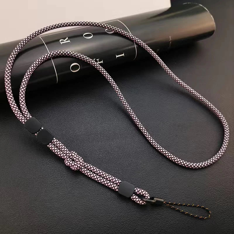 Long Neck Hanging Chain Hand-woven Mobile Phone Lanyard Strong and Length Adjustable Dual-use Lanyard Phone Anti-lost Pendant