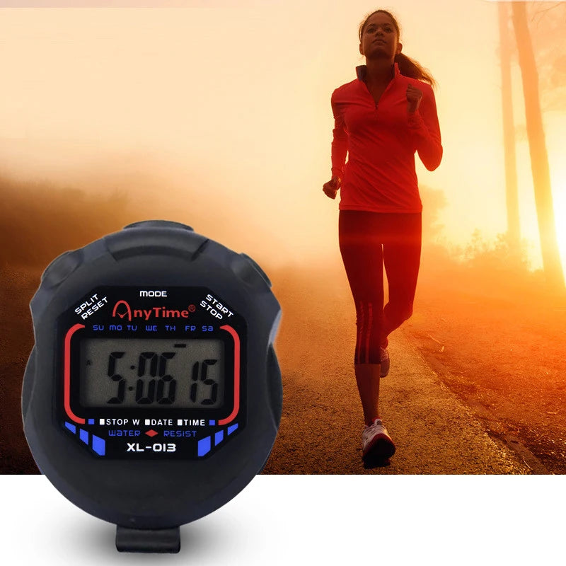 Waterproof Handheld Pocket Stopwatch – Professional Digital LCD Sport Timer for Timing Events