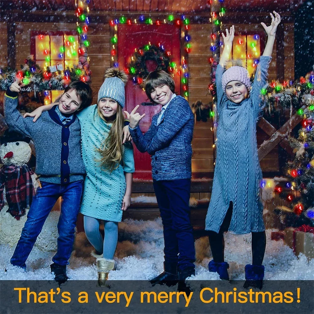 1000 LED Green Wire Fairy String Lights | Waterproof Christmas Tree & Holiday Decor, US/EU Plug 110V/220V