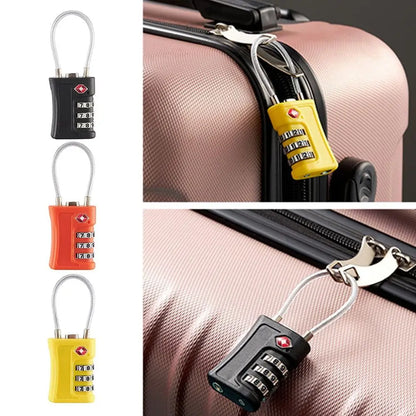 New TSA Customs Code Lock: Travel Luggage Password Changeable Padlock - Contrast Color Design for Enhanced Security