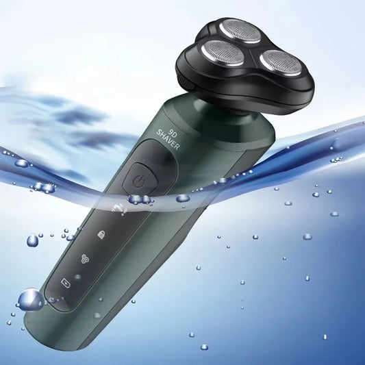 New 9D Electric Shaver – USB Rechargeable High-Power Full-Body Beard Razor for Car and Home