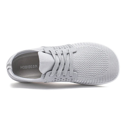 HOBIBEAR Wide Toe Barefoot Shoes – Minimalist Walking Sneakers for Men & Women, Zero Drop Sole, Breathable Mesh