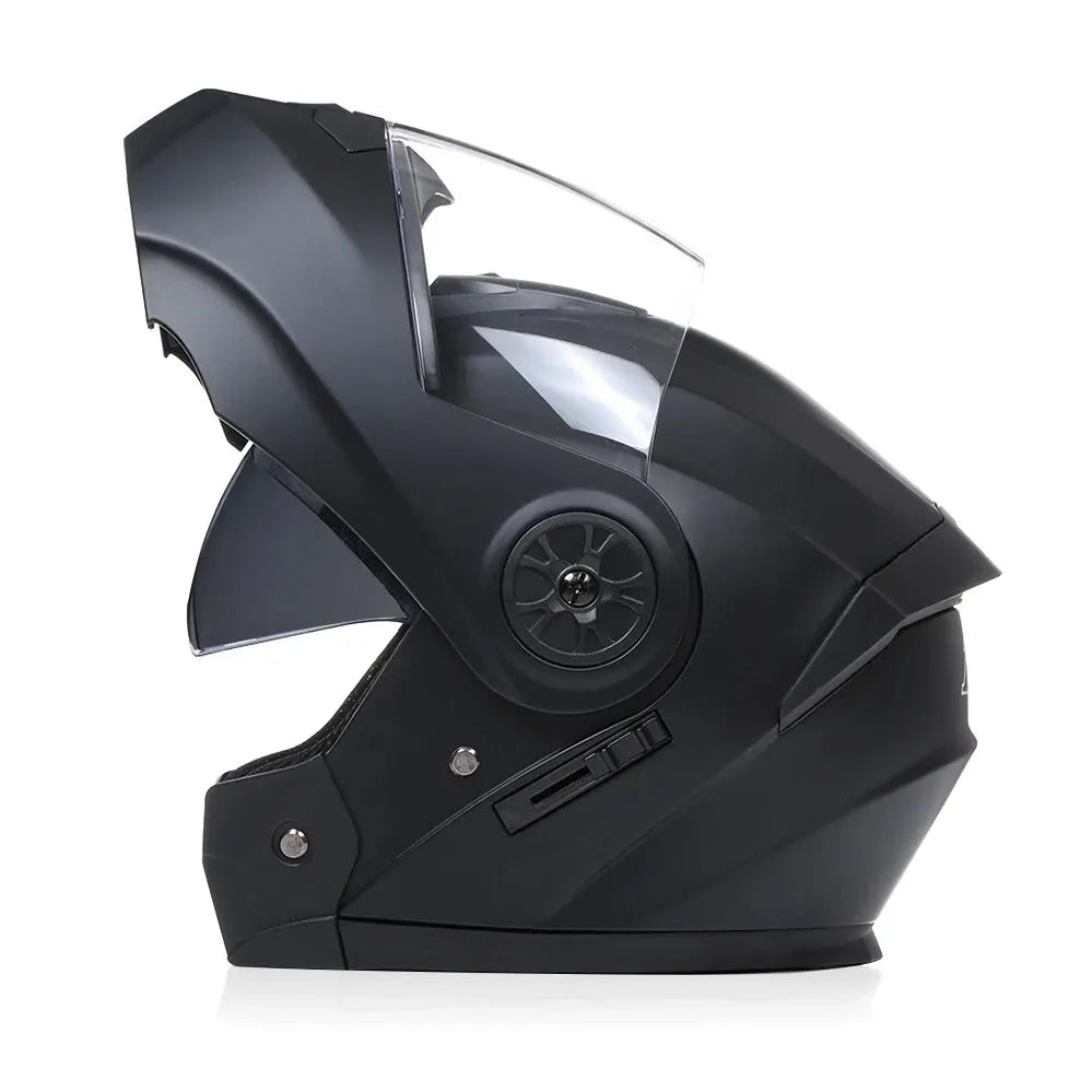 Personalized Dual-Lens Flip-Up Motorcycle Helmet — Motocross Racing Modular Full-Face Helmet for Men & Women, Fashionable Cascos Para Moto