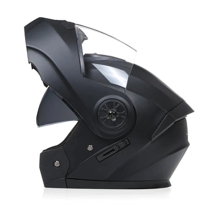 Personalized Dual-Lens Flip-Up Motorcycle Helmet — Motocross Racing Modular Full-Face Helmet for Men & Women, Fashionable Cascos Para Moto