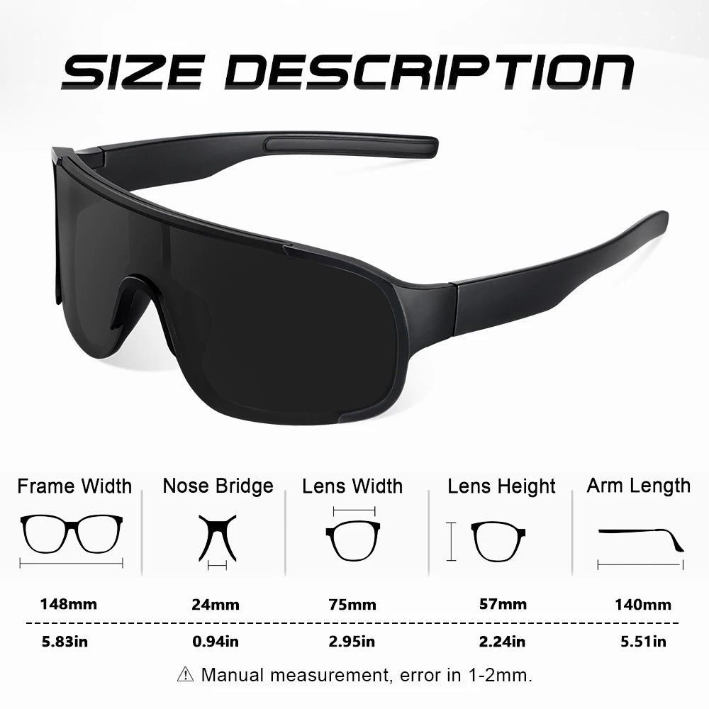 CRIXALIS Oversized Trend Sunglasses – UV Protection Sport & Travel Shades for Men and Women