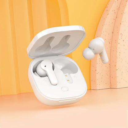 QCY T13 Bluetooth Headphones V5.1 – Wireless TWS Earbuds with Touch Control, 4 Mics, ENC HD Call, and Customizing App