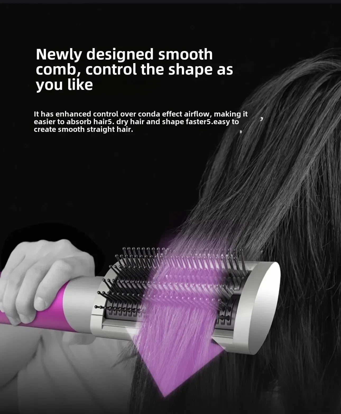 Shark FlexStyle Airflow Hair Attachment – Smooth Styling Nozzle to Reduce Hair Damage & Breakage