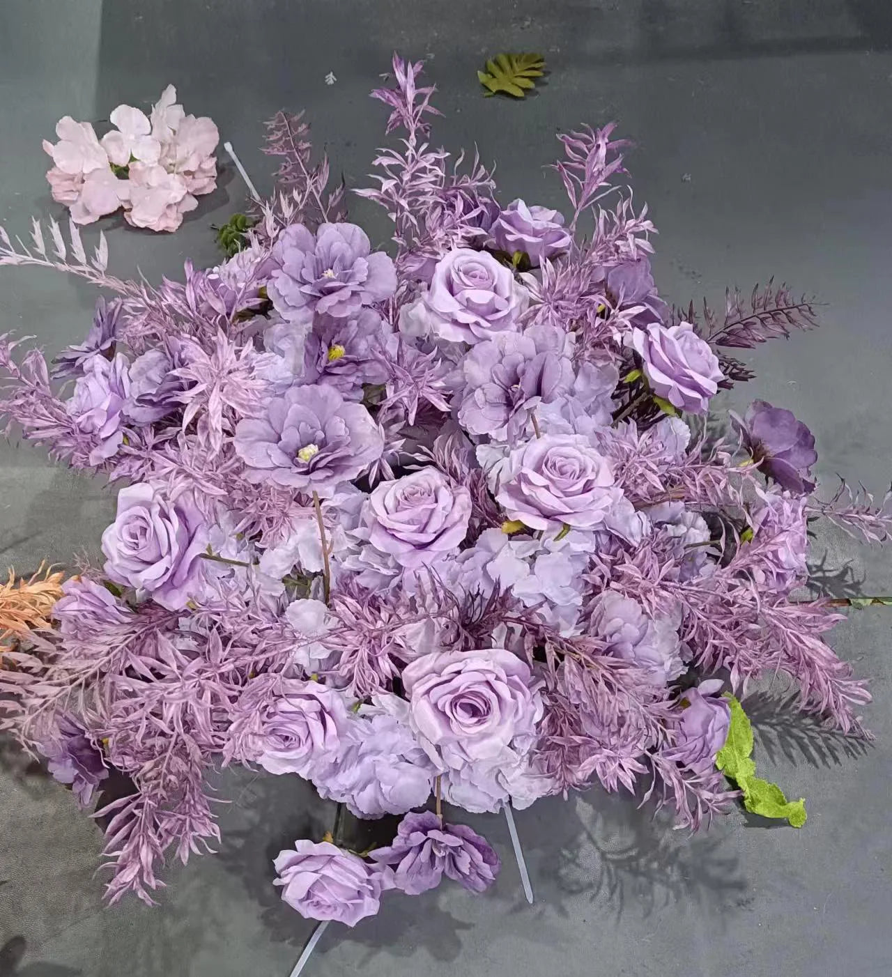 60cm Artificial Flower Wreath – Wedding Table Centerpiece & Backdrop Decoration