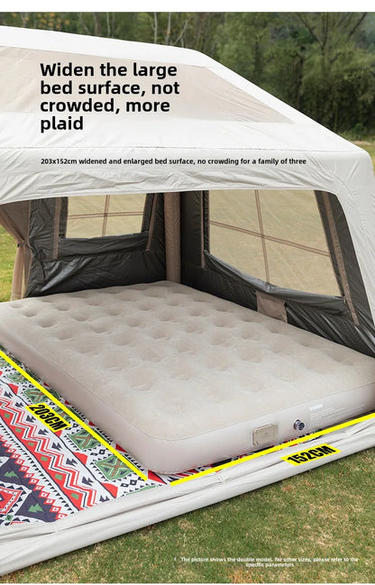 MOUNTAINHIKER 2025 Inflatable Air Mattress - PVC Glamping Camping / interior Bed Mat with Built-In Pump for 1-3 Person