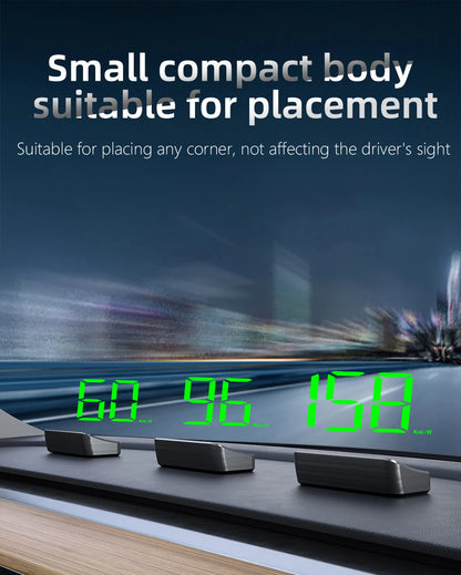 Car Head-Up Display M2 – HD GPS Speedometer, Digital Speed KMH Projector for All Cars, Auto Electronics Accessories